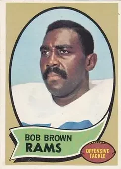 1970 Topps #178 - Bob Brown - Los Angeles Rams