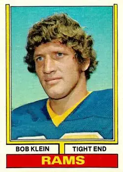 1974 Topps #152 - Bob Klein - Los Angeles Rams - Front