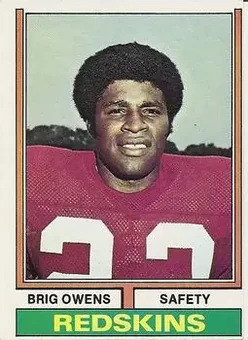 1974 Topps #156 - Brig Owens - Washington Redskins