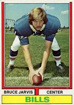 1974 Topps #157 - Bruce Jarvis - Buffalo Bills - Front