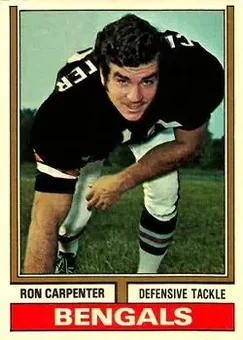 1974 Topps #158 - Ron Carpenter - Cincinnati Bengals