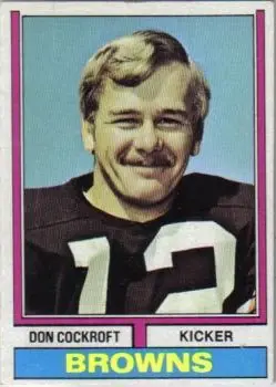 1974 Topps #159 - Don Cockroft - Cleveland Browns