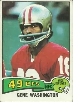 1975 Topps #165 - Gene Washington - San Francisco 49ers