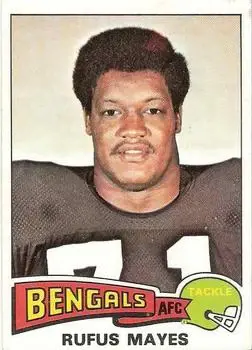1975 Topps #168 - Rufus Mayes - Cincinnati Bengals