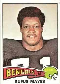 1975 Topps #168 - Rufus Mayes - Cincinnati Bengals