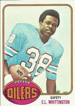 1976 Topps #138 - C.L. Whittington - Houston Oilers - Front 1976 Topps #138 - C.L. Whittington - Houston Oilers - Front