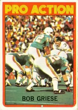 1972 Topps #132 - Bob Griese - Miami Dolphins