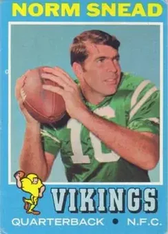 1971 Topps #184 - Norm Snead - Minnesota Vikings