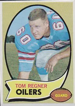 1970 Topps #181 - Tom Regner - Houston Oilers 1970 Topps #181 - Tom Regner - Houston Oilers