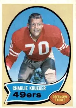 1970 Topps #186 - Charlie Krueger - San Francisco 49ers