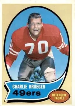 1970 Topps #186 - Charlie Krueger - San Francisco 49ers