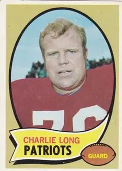 1970 Topps #188 - Charles Long - Boston Patriots