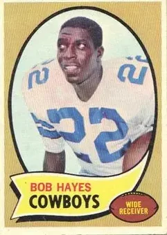 1970 Topps #189 - Bob Hayes - Dallas Cowboys 1970 Topps #189 - Bob Hayes - Dallas Cowboys