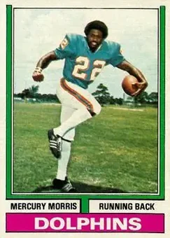 1974 Topps #170 - Mercury Morris - Miami Dolphins
