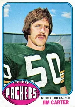 1976 Topps #141 - Jim Carter - Green Bay Packers - Front 1976 Topps #141 - Jim Carter - Green Bay Packers - Front