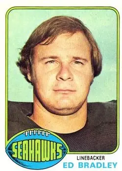 1976 Topps #147 - Ed Bradley - Seattle Seahawks - Front 1976 Topps #147 - Ed Bradley - Seattle Seahawks - Front