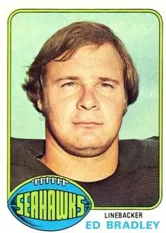 1976 Topps #147 - Ed Bradley - Seattle Seahawks