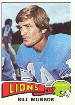 1975 Topps #172 - Bill Munson - Detroit Lions