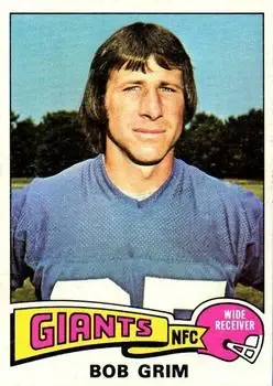 1975 Topps #173 - Bob Grim - New York Giants - Front