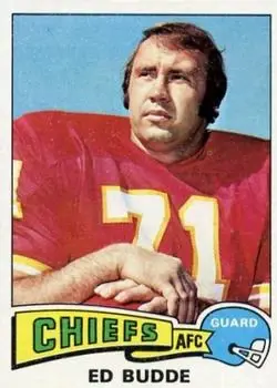 1975 Topps #174 - Ed Budde - Kansas City Chiefs