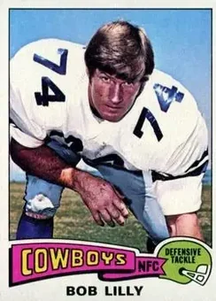 1975 Topps #175 - Bob Lilly - Dallas Cowboys