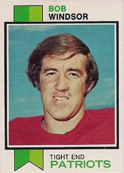 1973 Topps #144 - Bob Windsor - New England Patriots - Front