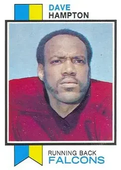 1973 Topps #145 - Dave Hampton - Atlanta Falcons