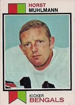 1973 Topps #146 - Horst Muhlmann - Cincinnati Bengals