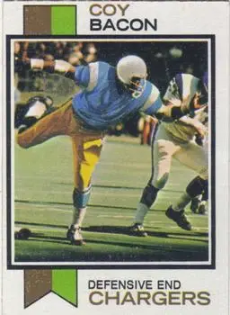 1973 Topps #149 - Coy Bacon - San Diego Chargers