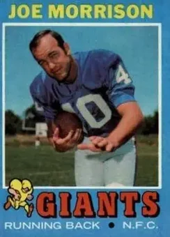 1971 Topps #191 - Joe Morrison - New York Giants