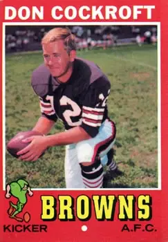 1971 Topps #193 - Don Cockroft - Cleveland Browns