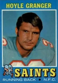 1971 Topps #198 - Hoyle Granger - New Orleans Saints - Front 1971 Topps #198 - Hoyle Granger - New Orleans Saints - Front