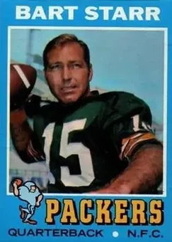 1971 Topps #200 - Bart Starr - Green Bay Packers
