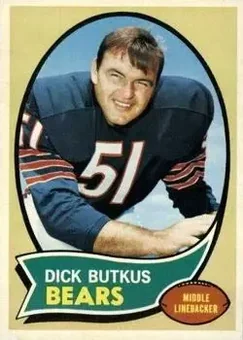 1970 Topps #190 - Dick Butkus - Chicago Bears