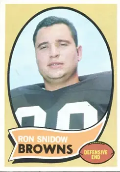 1970 Topps #194 - Ron Snidow - Cleveland Browns - Front