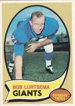 1970 Topps #197 - Bob Lurtsema - New York Giants 1970 Topps #197 - Bob Lurtsema - New York Giants