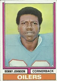 1974 Topps #174 - Benny Johnson - Houston Oilers