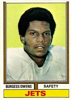 1974 Topps #175 - Burgess Owens - New York Jets