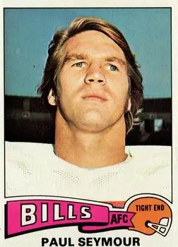 1975 Topps #185 - Paul Seymour - Buffalo Bills - Front 1975 Topps #185 - Paul Seymour - Buffalo Bills - Front