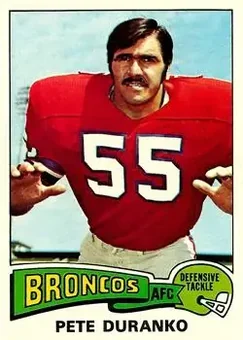1975 Topps #187 - Pete Duranko - Denver Broncos