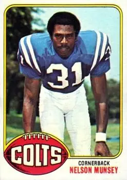 1976 Topps #153 - Nelson Munsey - Baltimore Colts - Front