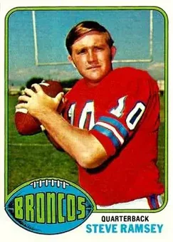 1976 Topps #156 - Steve Ramsey - Denver Broncos