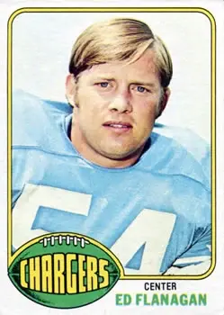 1976 Topps #157 - Ed Flanagan - San Diego Chargers - Front