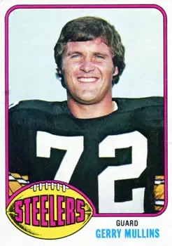 1976 Topps #159 - Gerry Mullins - Pittsburgh Steelers - Front