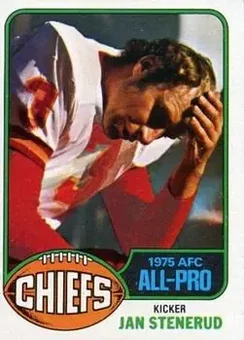 1976 Topps #160 - Jan Stenerud - Kansas City Chiefs