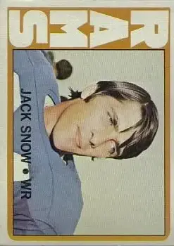 1972 Topps #152 - Jack Snow - Los Angeles Rams