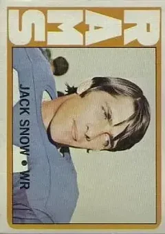 1972 Topps #152 - Jack Snow - Los Angeles Rams