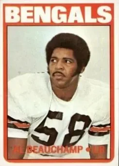 1972 Topps #153 - Al Beauchamp - Cincinnati Bengals