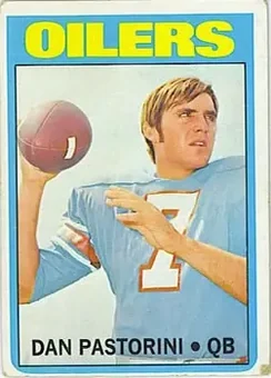 1972 Topps #156 - Dan Pastorini - Houston Oilers