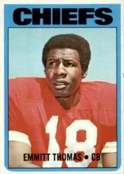 1972 Topps #157 - Emmitt Thomas - Kansas City Chiefs